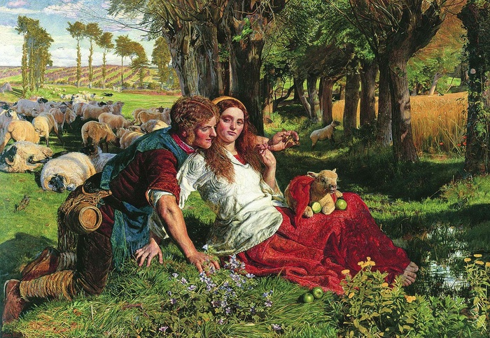 Wiliam Holman Hunt (1827-1910) "Zły pasterz", 1851, Manchester Art Gallery