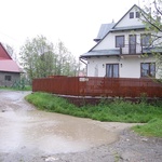 Opady deszczu w okolicach Czarnego Dunajca