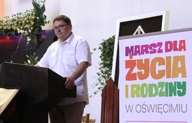 Tomasz Terlikowski w kościele św. Maksymiliana w Oświęcimiu