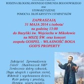 Msza św. i koncert zespołu Gospel - Własność Boga God's Property, Mikołów, 31 maja
