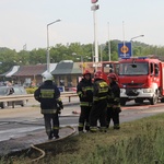 Spłonął autobus w Wodzisławiu Śl. 