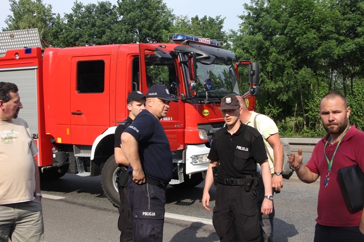 Spłonął autobus w Wodzisławiu Śl. 