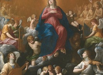 Guido Reni  „Wniebowzięcie Maryi”  olej na desce, 1602–1603 Muzeum Prado, Madryt