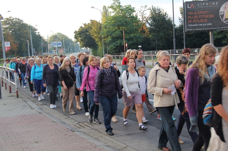 Pielgrzymka kobiet do Piekar - zdjęcia z trasy