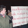 Warszawa, 11.11.1980 r. Demonstracja RMP na placu Zwycięstwa