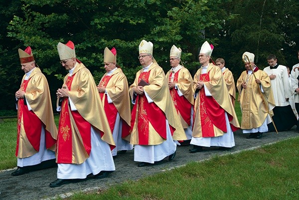 Powyżej: Mszę św. koncelebrowało ośmiu biskupów