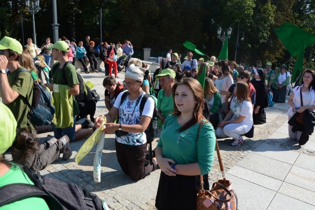 Wejście na Jasną Górę