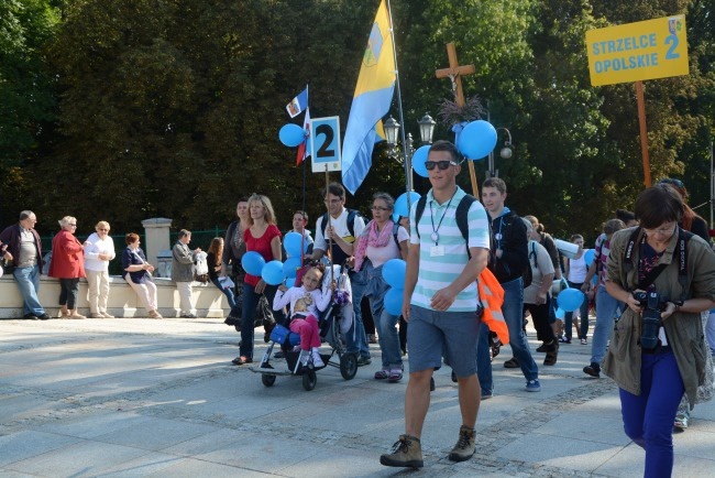 Wejście na Jasną Górę