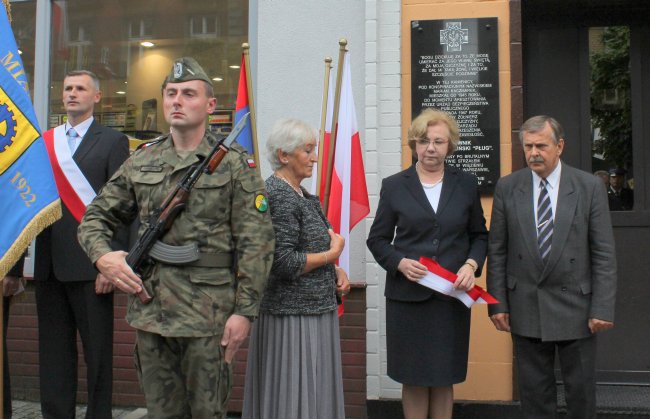 Tablica płk Łukasza Cieplińskiego w Zabrzu