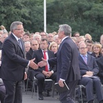 Bronisław Komorowski i Joachim Gauck na Westerplatte 