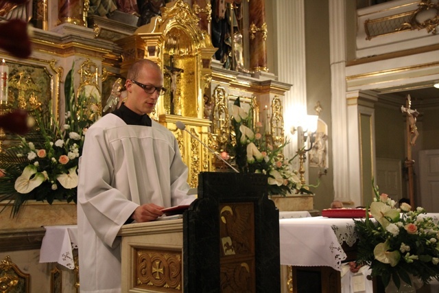 Prymicje bp. Kusego w kościele św. Elżbiety w Cieszynie