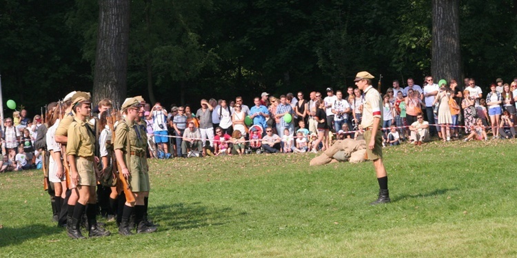 Inscenizacja walk w parku Kościuszki 