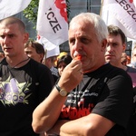 Protest górników