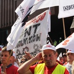 Protest górników