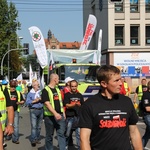 Protest górników