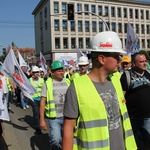 Protest górników