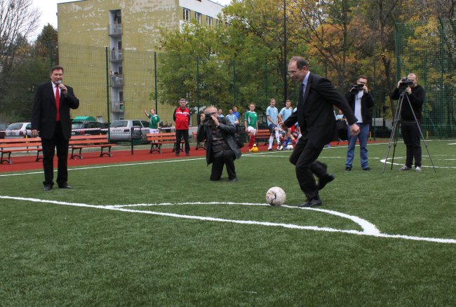 Miasteczko akademickie Politechniki Śląskiej i nowe boisko