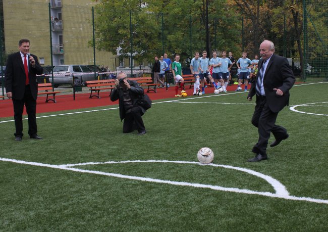 Miasteczko akademickie Politechniki Śląskiej i nowe boisko