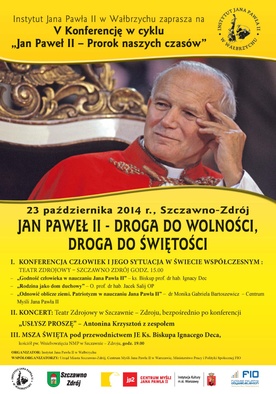 Konferencja z Janem Pawłem II