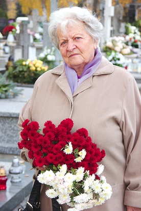 Teresa Chmielińska-Ertel bardzo często  odwiedza swoich bliskich zmarłych