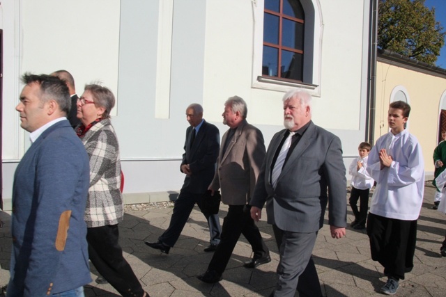 Poświęcenie sztandaru "Solidarności" w Skoczowie