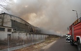 Pożar hali na Rawce