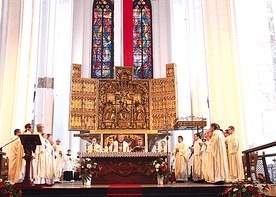  Eucharystia w bazylice Mariackiej w Gdańsku