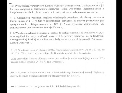 Komorowski nie chciał wzmocnienia infosystemu