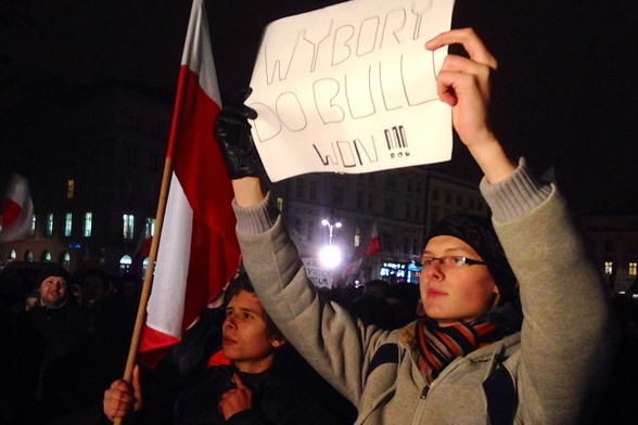 Wyborcy na ulicach Krakowa