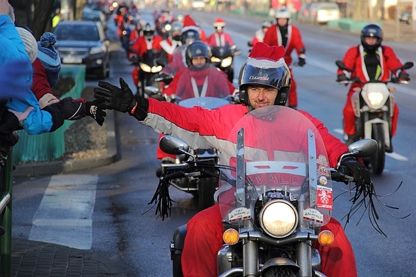 Mikołaje na motocyklach opanowali Trójmiasto
