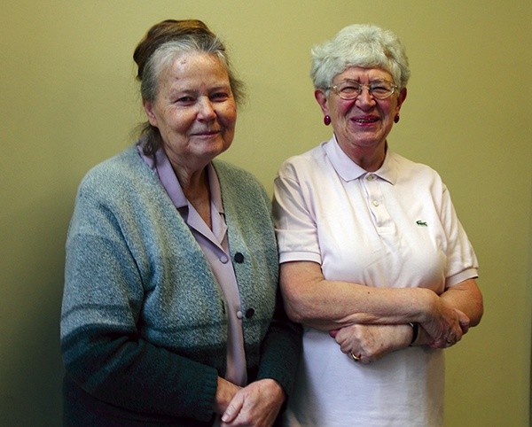  Założycielki katowickiego hospicjum: Maria Gross (z lewej) i Teresa Trzeciak