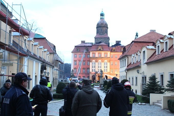 Pożar na zamku Książ