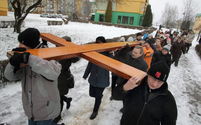 Symbole ŚDM w Siemianowicach