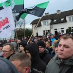 Manifestacja poparcia dla górników kopalni "Brzeszcze"