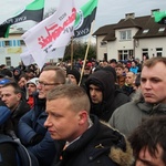 Manifestacja poparcia dla górników kopalni "Brzeszcze"