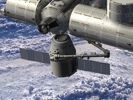 Kosmiczny statek transportowy Dragon dotarł do ISS