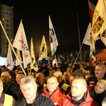 Protest mieszkańców pod kopalnią "Brzeszcze"