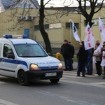 Protest mieszkańców pod kopalnią "Brzeszcze"