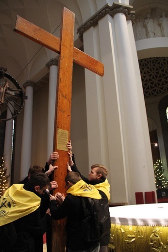 Symbole ŚDM w archikatedrze i seminarium