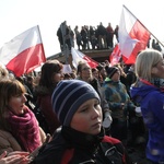 Protest kobiet przed siedzibą JSW