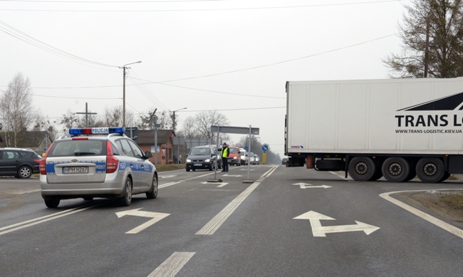 Rolnicza blokada pod Zwoleniem