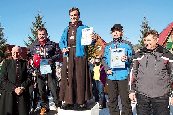  Najlepszy czas zawodów uzyskał o. Dobrosław Mężyk, franciszkanin z Górek Wielkich