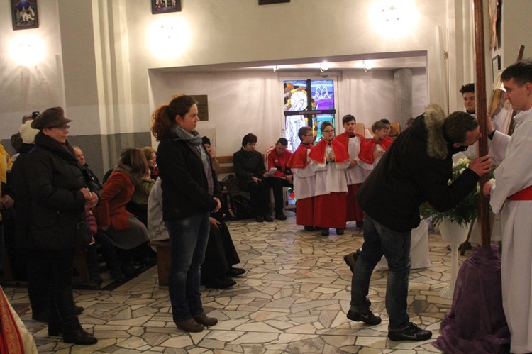 Krzyż ŚDM i ikona Matki Bożej w Wiśle