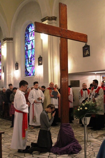 Krzyż ŚDM i ikona Matki Bożej w Wiśle