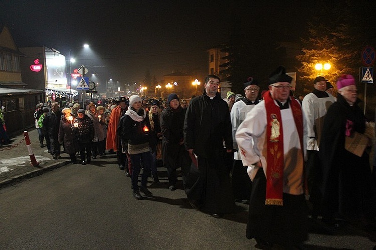 Krzyż i ikona Matki Bożej w Szczyrku