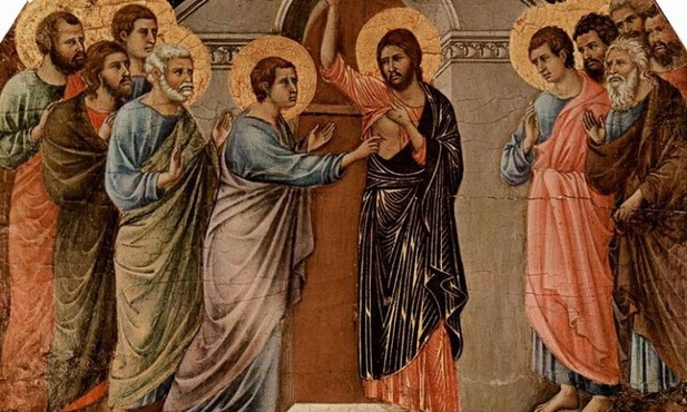 Duccio, Chrystus i niewierny Tomasz