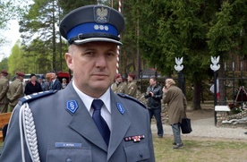 Inspektor Janusz Myga, komendant opoczyńskiej policji