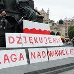Flaga na Wawelu - dziękujemy
