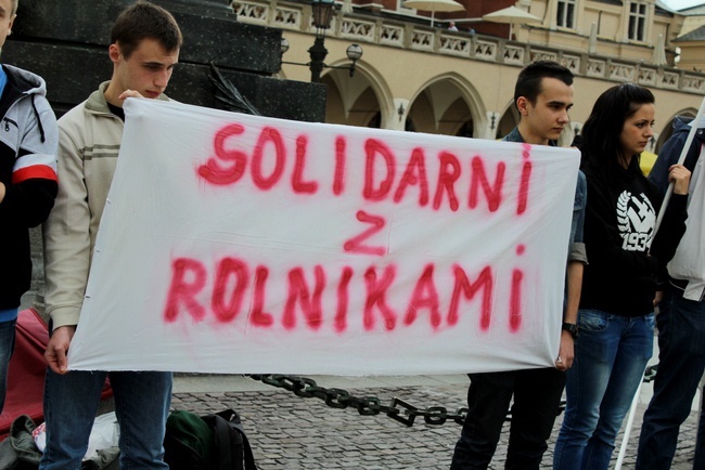 Protest "Solidarni z rolnikami"