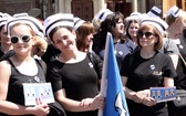 Protest pielęgniarek i położnych na Rynku Głównym